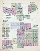 Axtell, Newark, Sterling, Hartwell, Minden, Nebraska State Atlas 1885